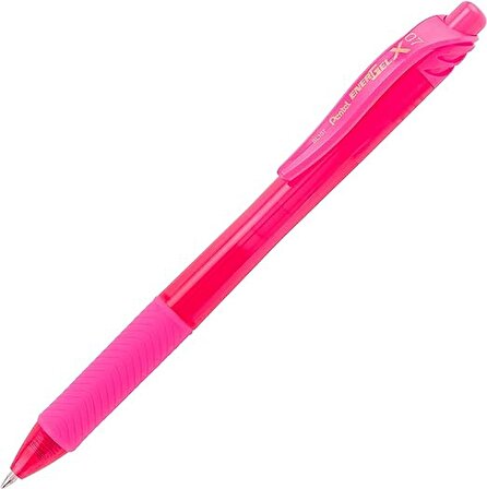 Pentel Energel 0.7mm Basmalı Jel Kalem Pink / BL107-P