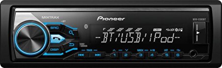 Pioneer MVH-S325BT Usb-Fm-Aux-Bluetooth 4x50 Watt Mekaniksiz Oto Teyp