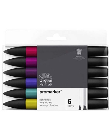 Winsor-Newton Promarker 6’lı Zengin Tonlar Kalem Seti 4832