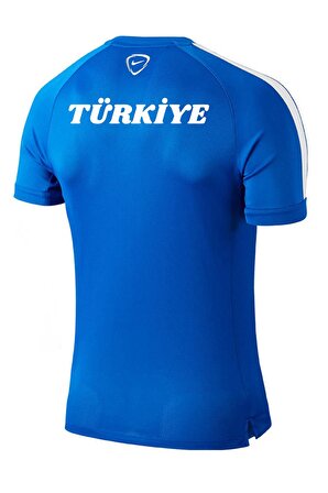 Nike Milli Takım Baskılı Tişört Mavi 644665-463