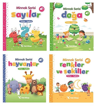 Yeti Okul Öncesi Bebek Kitapları 4 Kitap Set (Sayılar - Hayvanlar - Doğa - Renkler ve Şekiller ) Sert Yapraklı