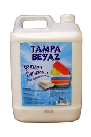 Tampa Beyaz Sabun Beyazlar ve Renkliler İçin Konsantre Yumuşatıcı 5 kg 40 Yıkama