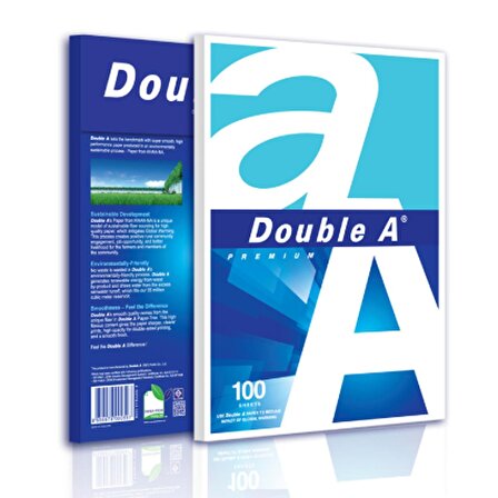 Double A A4 80 Gr/m² Beyaz Fotokopi Kağıdı 100'lü Paket