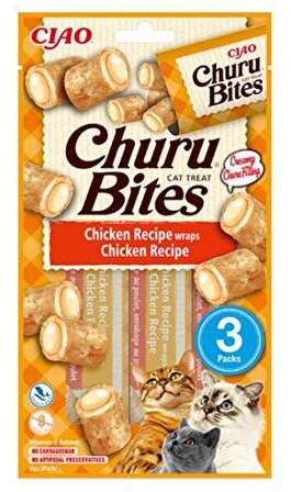 Ciao Churu Bites Tavuk Sargılı Kedi Ödül Kreması 3x10 Gr