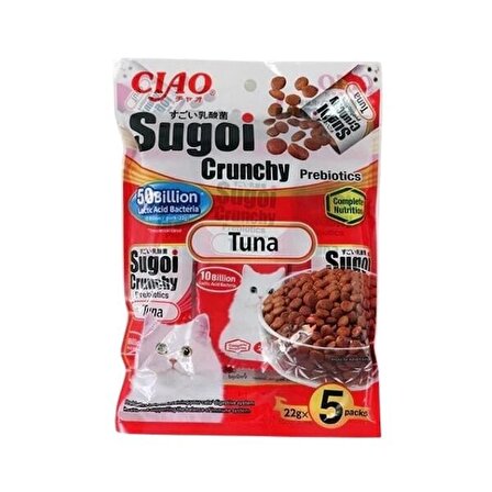 Inaba Ciao Sugoi Crunchy Ton Balıklı Prebiyotik Kedi Maması 22 Gr 5 Adet