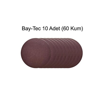 Bay-Tec Cırt Zımpara  60 Kum 115 mm 10 Adet