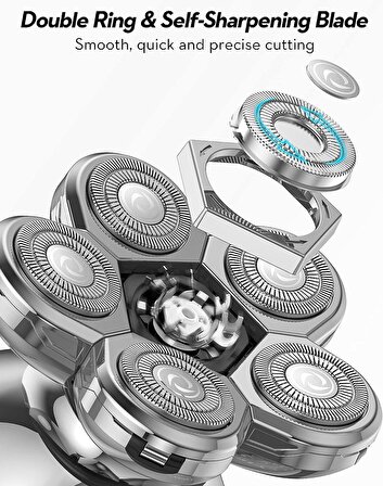 Kibiy Islak - Kuru Çok Amaçlı Tıraş Makinesi Gümüş