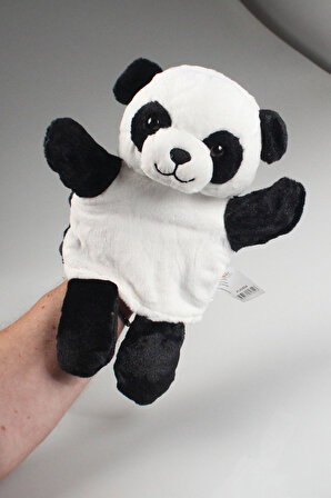 El Kuklası Panda Peluş Oyuncak 