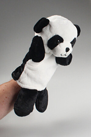 El Kuklası Panda Peluş Oyuncak 