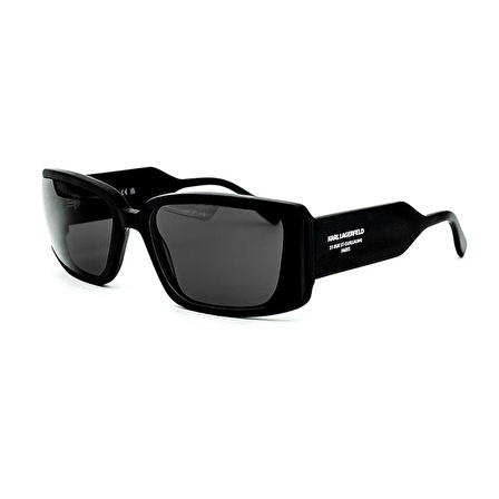 Karl Lagerfeld KL 6106S 002 64 Unisex Siyah Dikdörtgen Güneş Gözlüğü