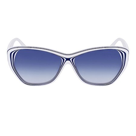 Karl Lagerfeld KL 6103S 106 58 Kadın Beyaz Mavi Cat Eye Güneş Gözlüğü