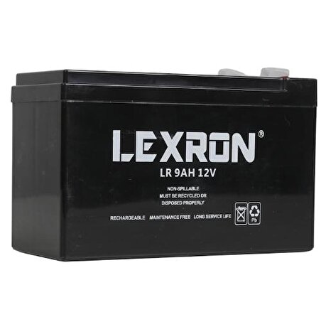 LEXRON 12V 9AH UPS Kuru Tip Akü