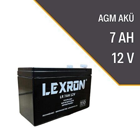 LEXRON 12V 7AH UPS Kuru Tip Akü