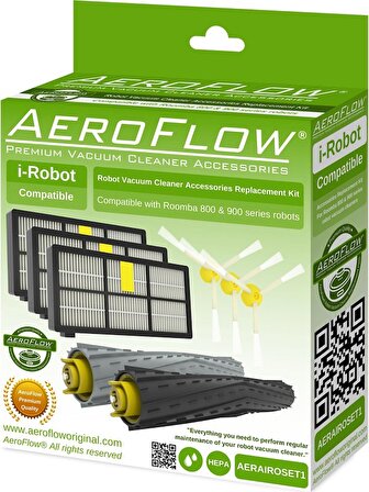 Aeroflow İ-Robot Roomba 864 Serisi Robot Süpürge Aksesuar Seti