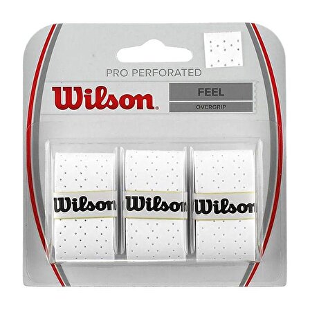 Wilson Pro Perforated Feel Beyaz 3'lü Grip 