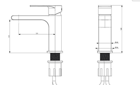 Bocchi Smart Lavabo Bataryası Antik Siyah 1012-1001-AB