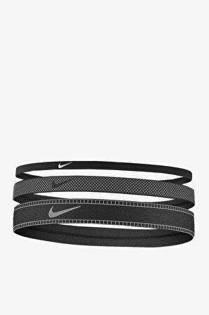 Nike Mıxed Width Headbands 3 Pk Unisex Siyah Saç Bandı N.100.2040.047