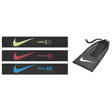 Nike N1006723-013 Mini 3 lü Direnç Lastiği Seti
