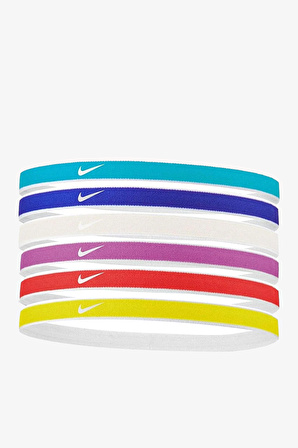 Nike Swoosh Sport Headbands 6 Pk Unisex Mavi Saç Bandı N.100.2021.406