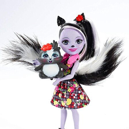 Mattel Enchantimals Bebek Sage Skunk & Caper DVHl 87- FXM72 Orijinal Ürün
