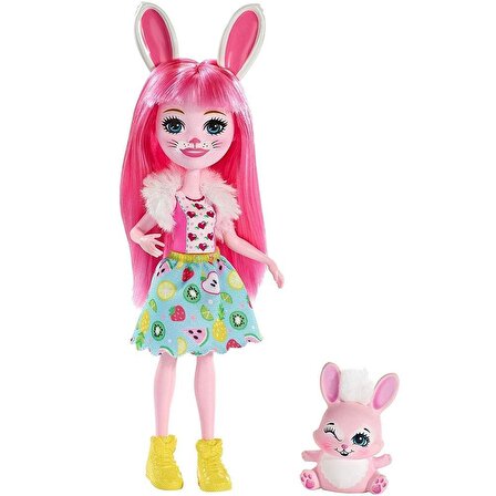 Mattel  Enchantimals Bebek Bree Bunny & Twist DVH87 FXM73 Lisanslı Ürün