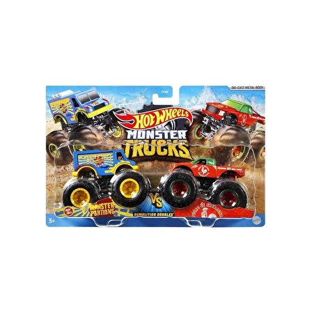 Hot Wheels Monster Trucks Güçlü Ikili 1:64 Arabalar FYJ64