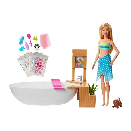 Barbie Wellness Barbie'nin Spa Günü Oyun Seti GJN3