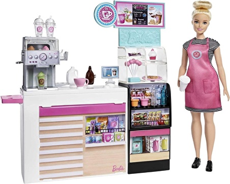 Barbie'nin Kahve Dükkanı Oyun Seti