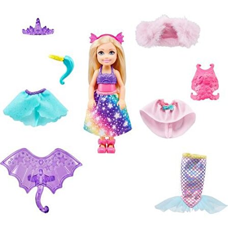 Barbie Dreamtopia Chelsea ve Kostümleri GTF40 Lisanslı Ürün
