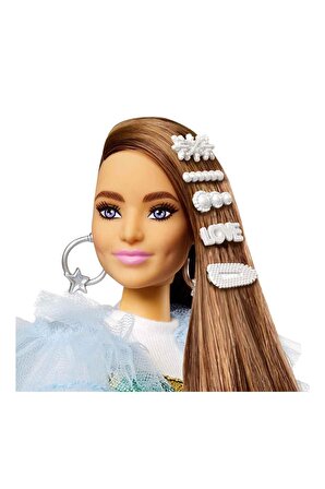 Barbie Extra Renkli Elbiseli Bebek GYJ78