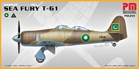 Hawker Sea Fury T-61 Pm Model Avcı-Eğitim Uçağı Demonte Plastik Maketi