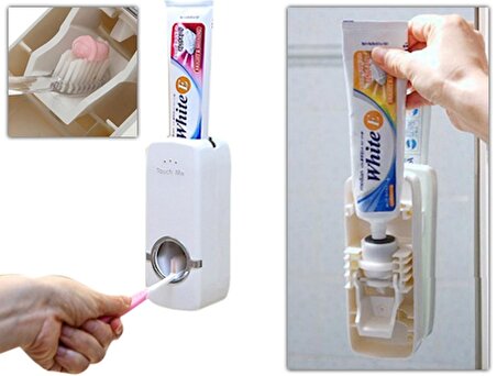Otomatik Diş Macunu Sıkacağı - Diş Fırça Tutucu