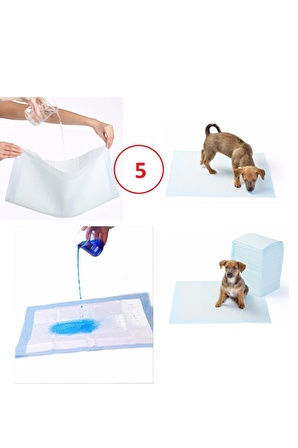 Yıkanabilir Köpek Çiş Pedi - 100 X 70 Cm 5li Paket