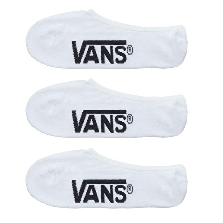 Vans MN Classıc Super No Show (9.5-13, 3PK) Beyaz Çorap