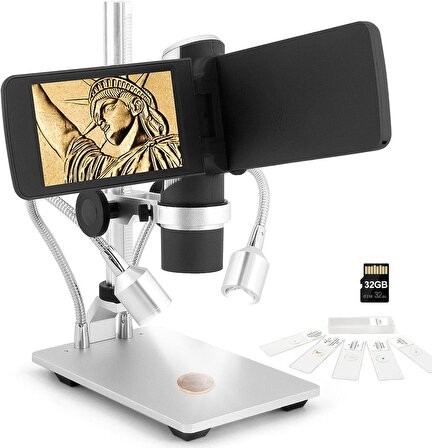 Andonstar AD203 Dijital Mikroskop - Metal Standlı ve Led Işıklı