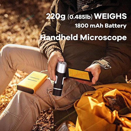 Andonstar AD203 Dijital Mikroskop - Metal Standlı ve Led Işıklı