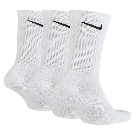 Nike Everyday Cush 3Lü Beyaz Antrenman Çorap Sx7664-100