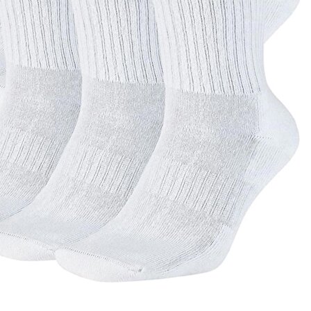 Nike Everyday Cush Crew Beyaz 6lı Çorap SX7666-100