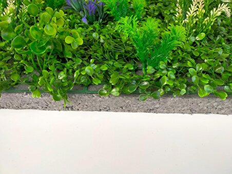 Yapay Dikey Bahçe Kullanıma Hazır Duvar Paneli 40 x 60 Cm Yeni Trend Dekorasyon ( Strafor Dahil )