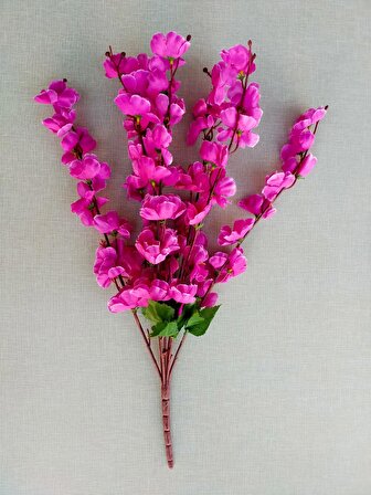 Japon Kiraz Çiçeği 7 Dallı Yapay Çiçek Demeti  Bahar Dalı  55 Cm