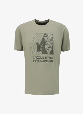 Mountain Hardwear Yeşil Erkek O Yaka Normal Kalıp T-Shirt 2027891361_OM6180 SUNBLOCKER SLEEVE