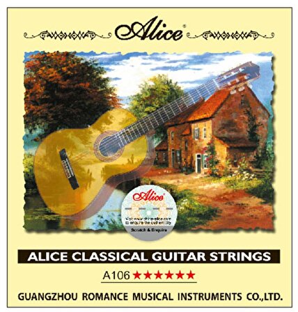Alice A-106H3 Tek Klasik Gitar Teli - 3 No - Sol Teli