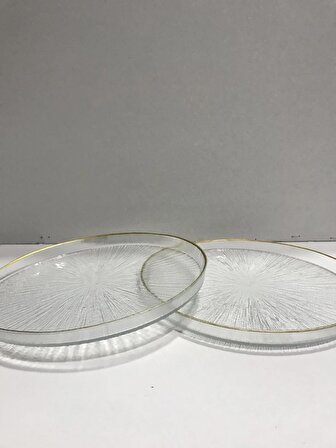 Sigma Glass 2li 26 cm Sunumluk Tabak