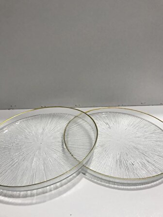 Sigma Glass 2li 26 cm Sunumluk Tabak