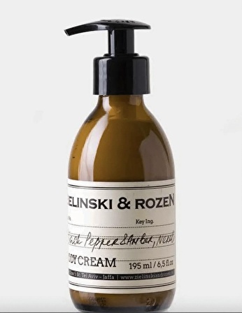 Zielinski & Rozen Body Cream Black Pepper , Amber , Neroli 195 ml