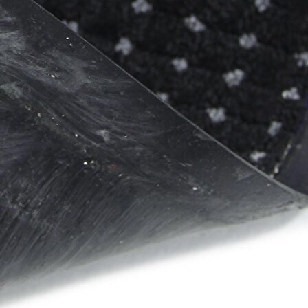 Siyah Benekli Toz Kontrollü PVC Tabanlı Nem Alıcı Kapı Önü Paspası