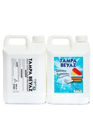 Tampa Beyaz Sabun Granit Sıvı Yüzey Temizleyici 5 lt & Çamaşır Yumuşatıcı 5 kg 