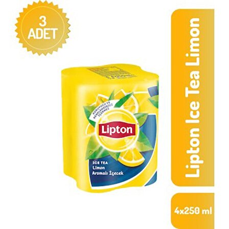 Lipton Ice Tea limon Aromalı 4 x 250 ml ( 3 adet)