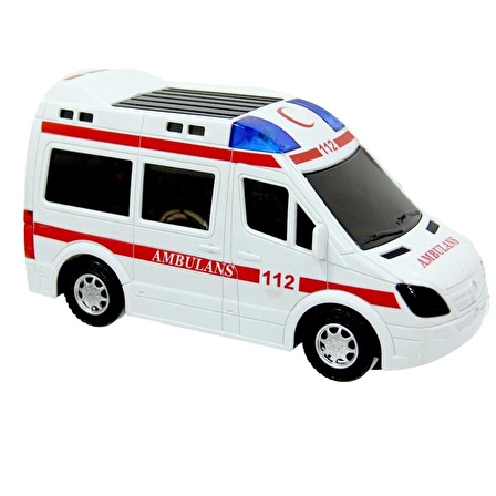 Işıklı Sesli Pilli Ambulans