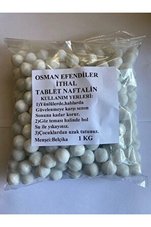 Tablet (bilya) Ithal Naftalin 1 Kg (menşei:belçika) OSMANEFENDİLER